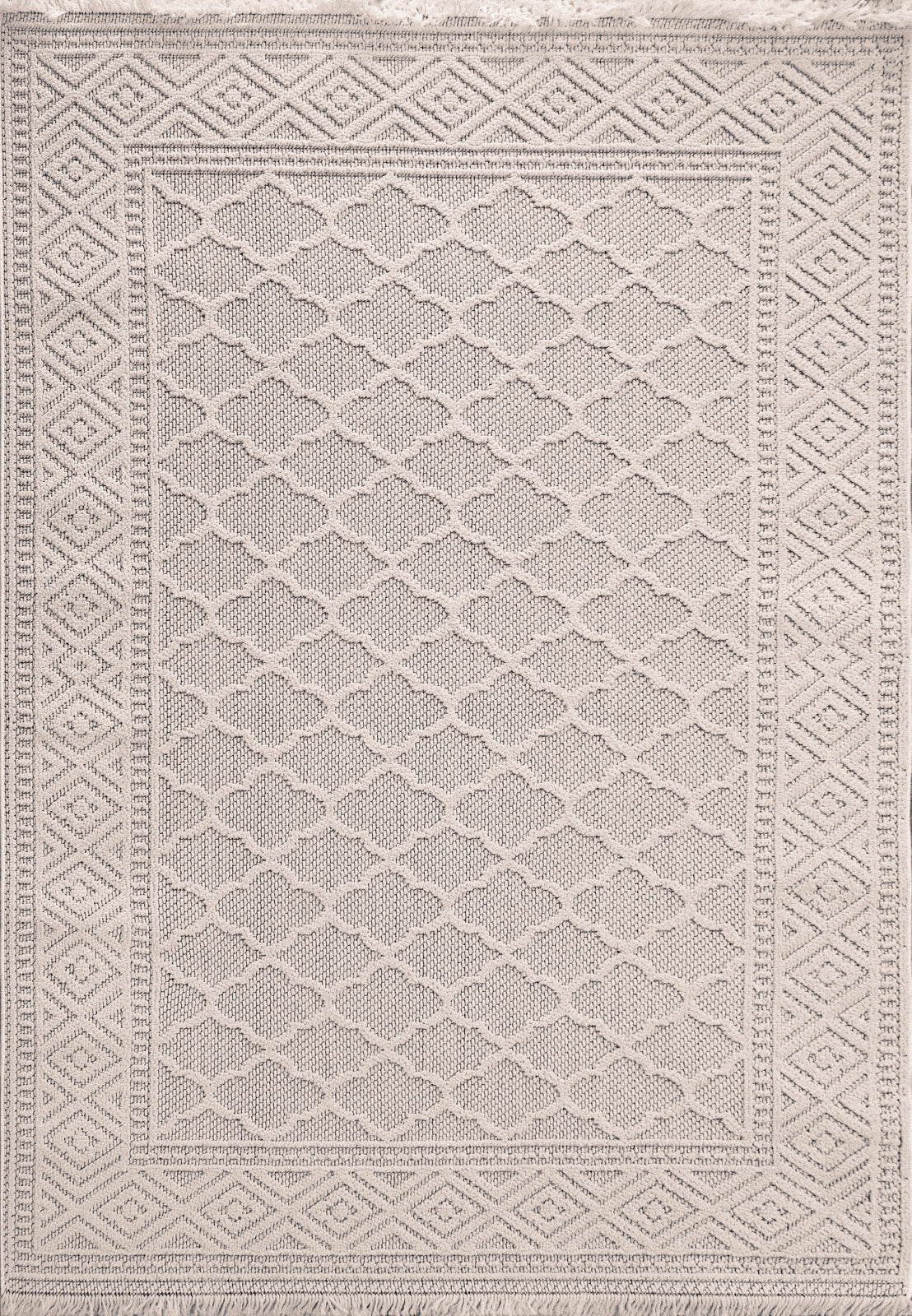 Dynamic Rugs Seville 3605 Ivory Soft Grey Modern Machine-Made Rug