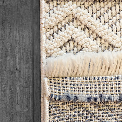 Dynamic Rugs Seville 3607 Ivory Soft Grey Modern Machine-Made Rug