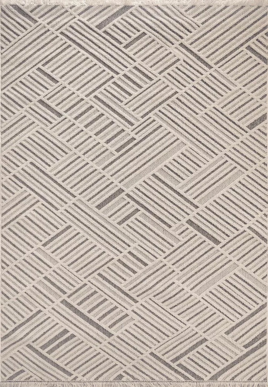 Dynamic Rug Ivory Dynamic Rugs Seville 3608 Ivory Grey Modern Machine-Made Rug – Atlanta ...
