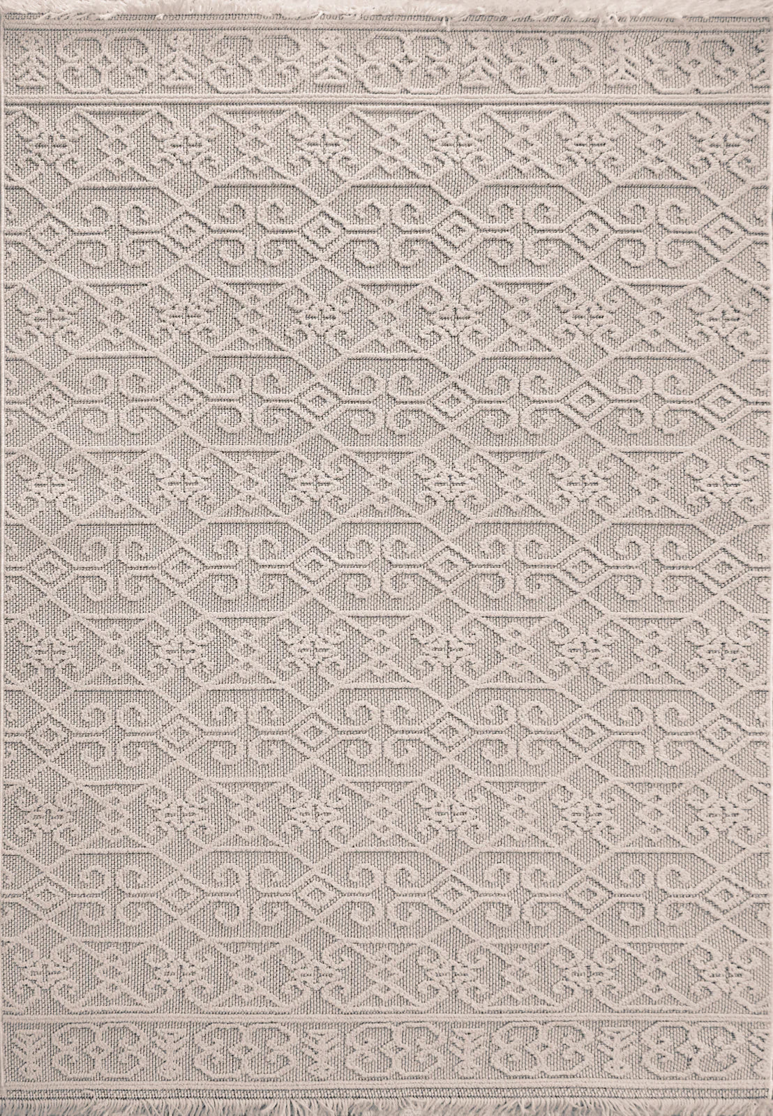 Dynamic Rugs Seville 3609 Ivory Soft Grey Modern Machine-Made Rug