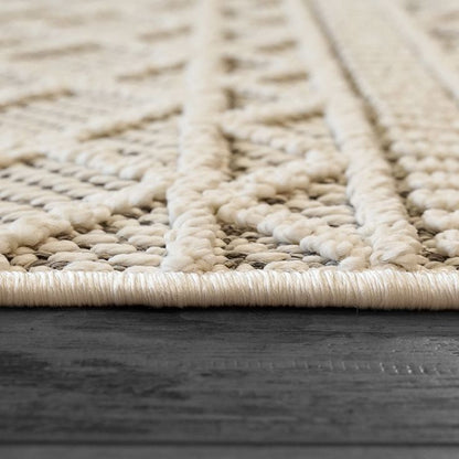Dynamic Rugs Seville 3610 Ivory Soft Grey Modern Machine-Made Rug