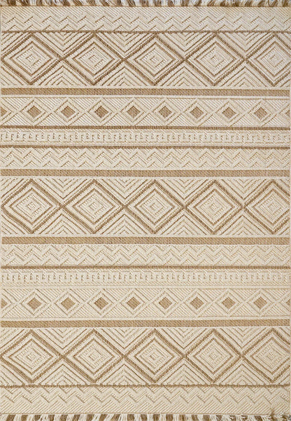 Dynamic Rugs Seville 3612 Beige  Modern Machine-Made Rug