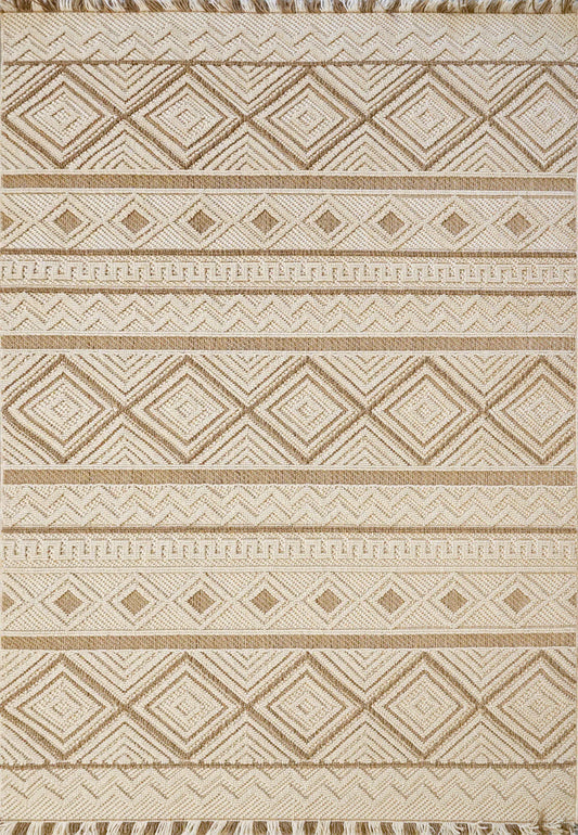 Dynamic Rugs Seville 3612 Beige  Modern Machine-Made Rug