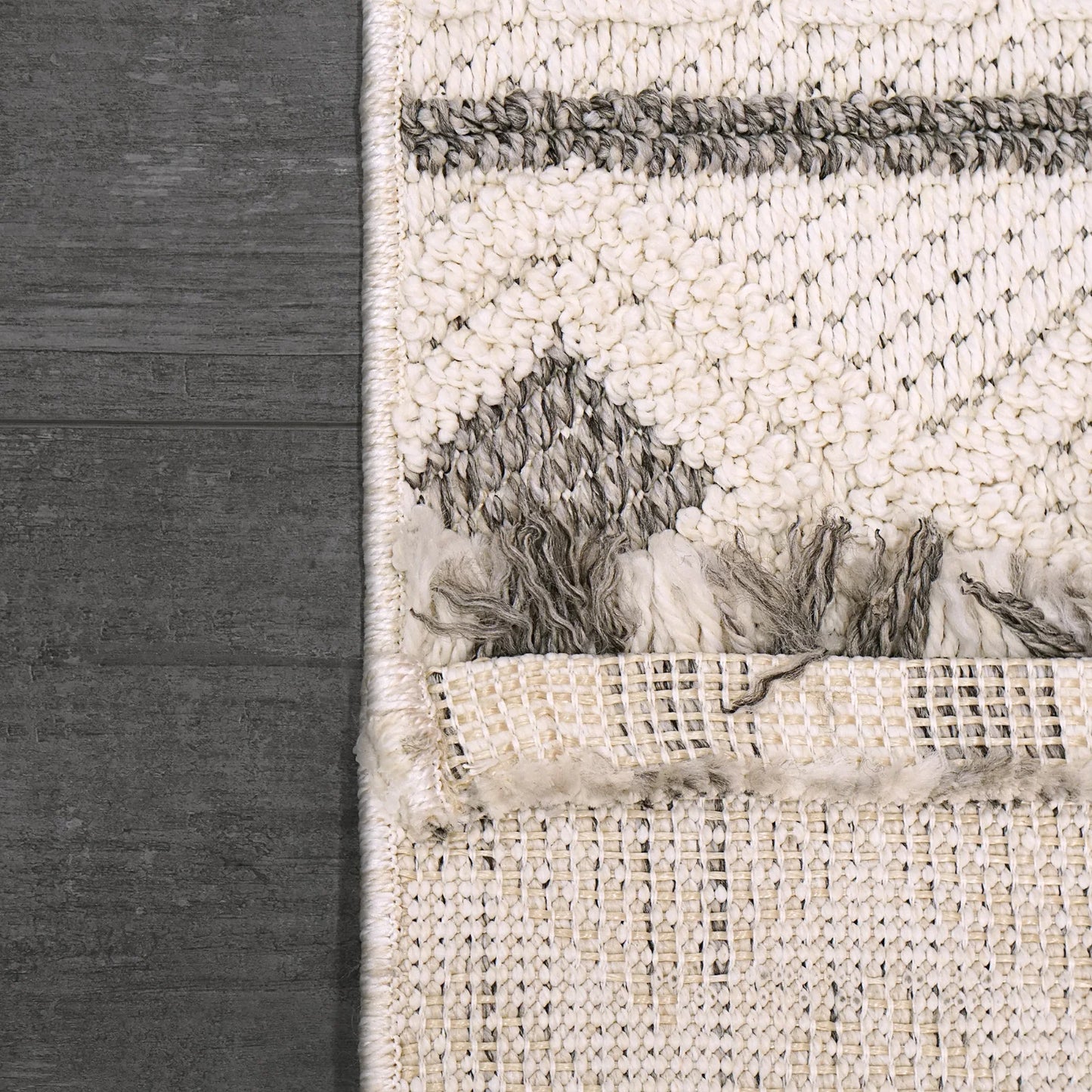 Dynamic Rugs Seville 3612 Beige Dark Grey Modern Machine-Made Rug