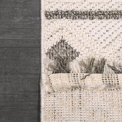 Dynamic Rugs Seville 3612 Beige Dark Grey Modern Machine-Made Rug