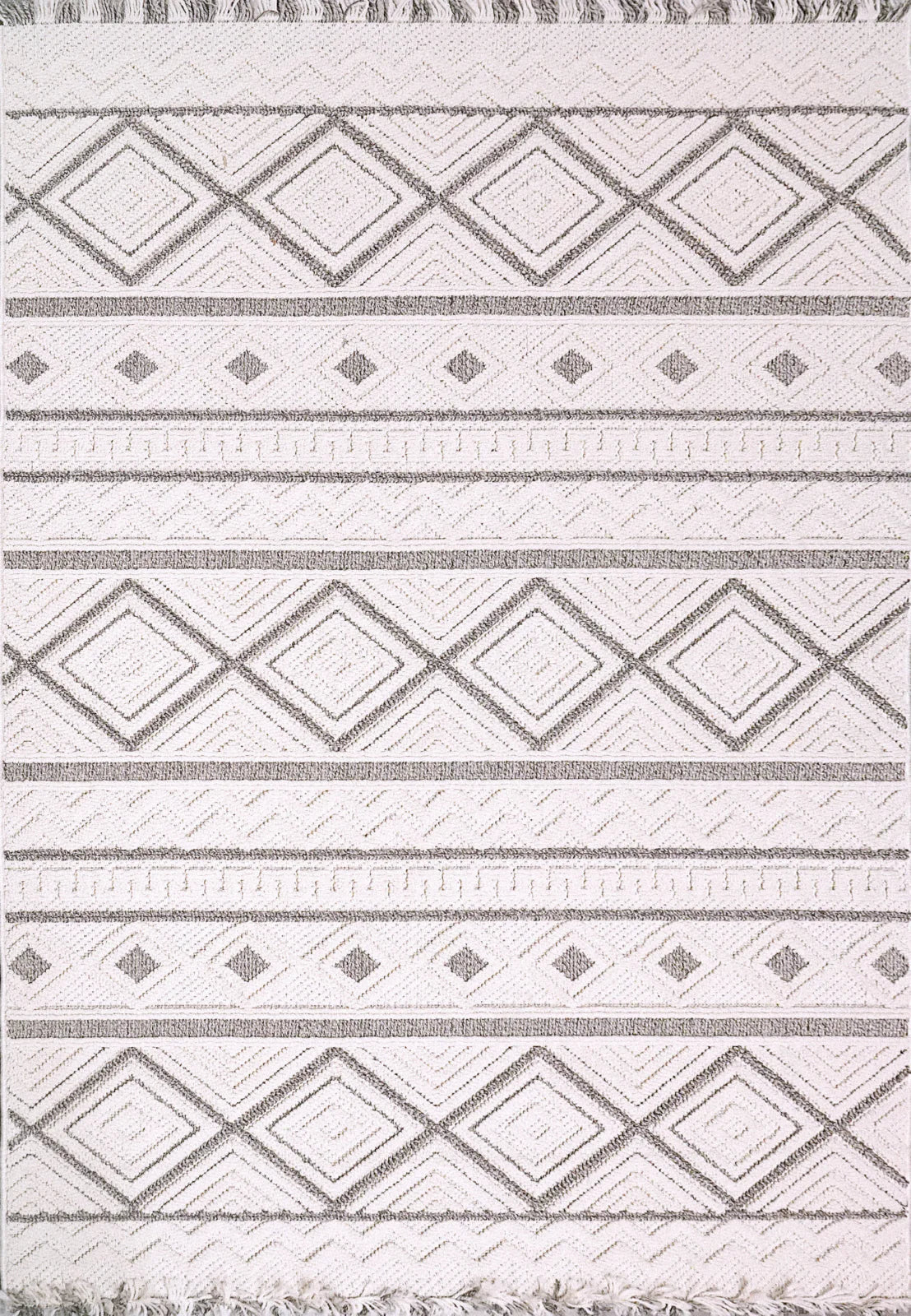 Dynamic Rugs Seville 3612 Beige Dark Grey Modern Machine-Made Rug