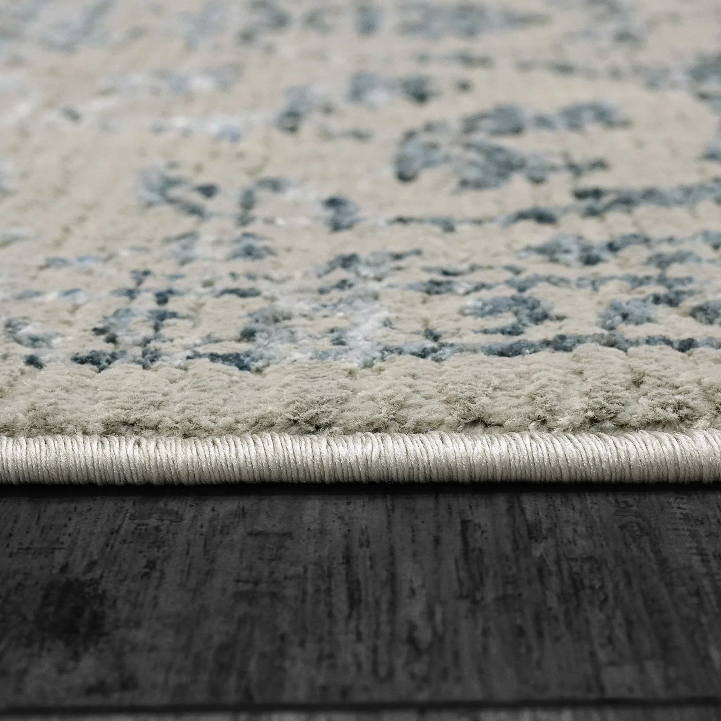 Dynamic Rugs Bailey 3880 Grey Blue Transitional Machine-Made Rug