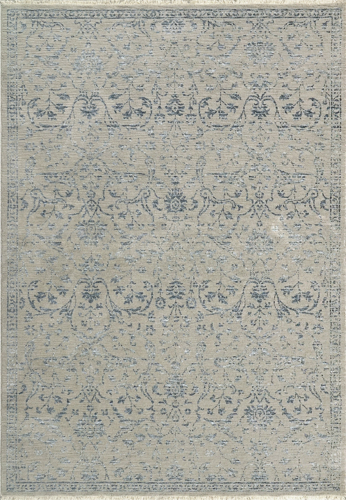 Dynamic Rugs Bailey 3880 Grey Blue Transitional Machine-Made Rug