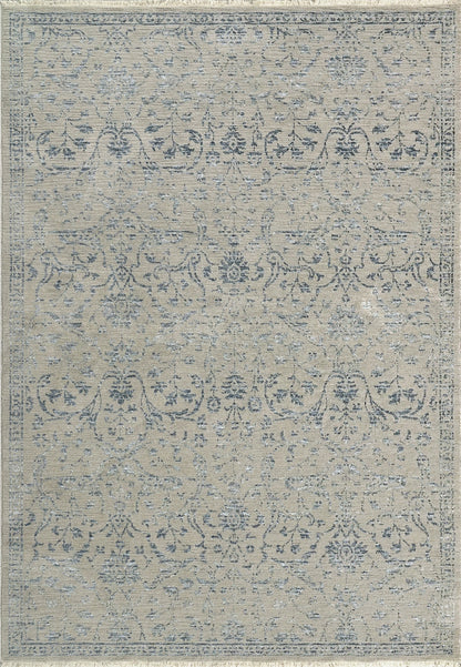 Dynamic Rugs Bailey 3880 Grey Blue Transitional Machine-Made Rug