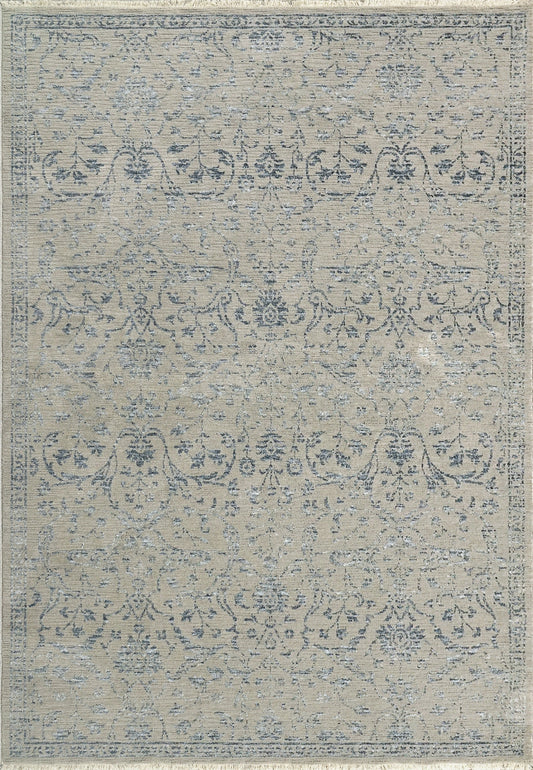 Dynamic Rugs Bailey 3880 Grey Blue Transitional Machine-Made Rug