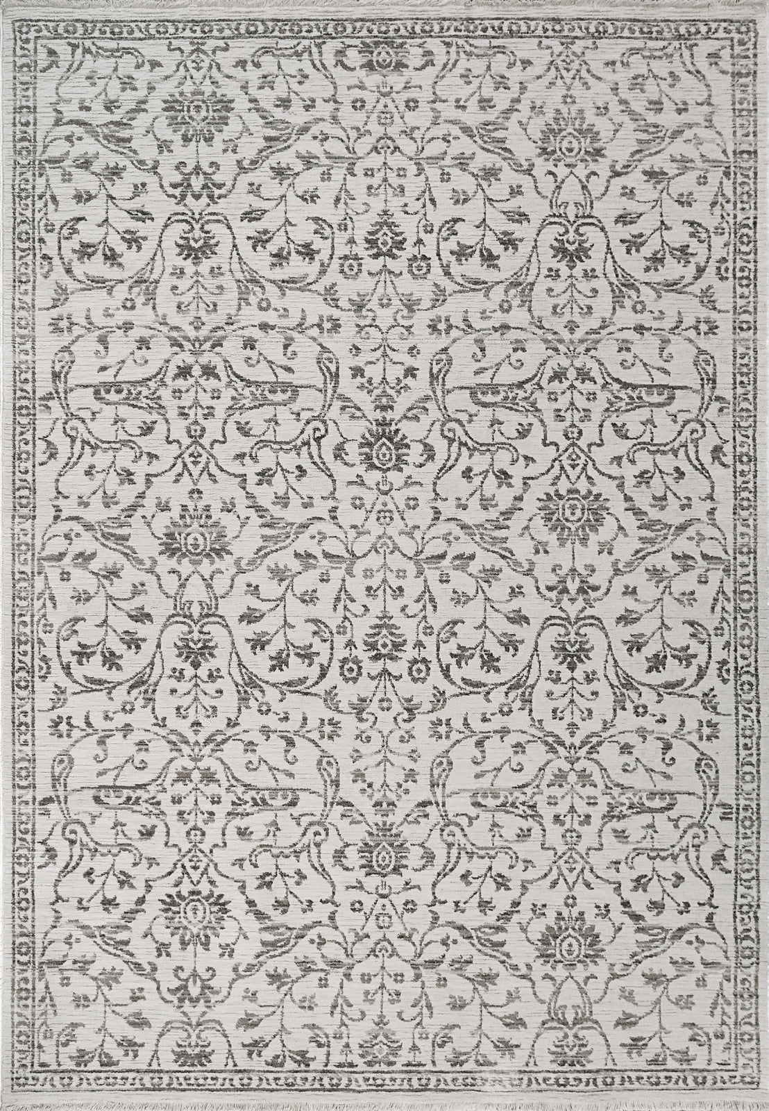 Dynamic Rugs Bailey 3880 Ivory Grey Transitional Machine-Made Rug