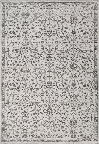 Dynamic Rugs Bailey 3880 Ivory Grey Transitional Machine-Made Rug