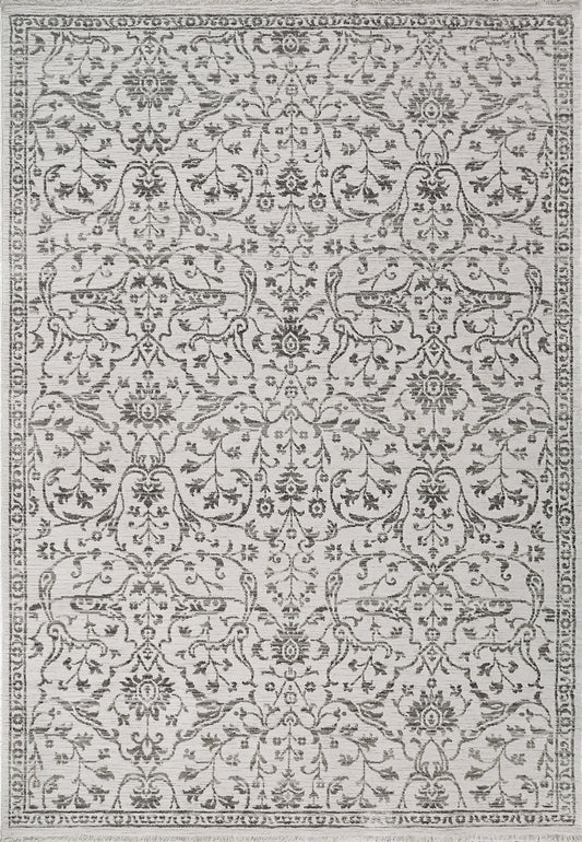 Dynamic Rugs Bailey 3880 Ivory Grey Transitional Machine-Made Rug