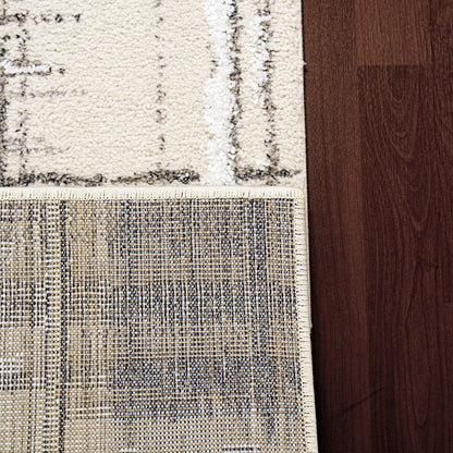 Dynamic Rugs Troya 4602 Cream Ivory Contemporary Machine-Made Rug