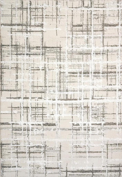 Dynamic Rugs Troya 4602 Ivory Grey Contemporary Machine-Made Rug