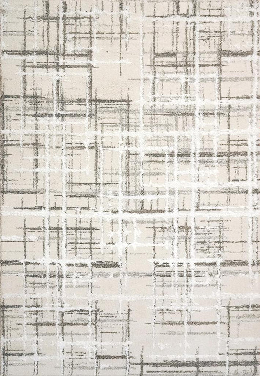 Dynamic Rugs Troya 4602 Ivory Grey Contemporary Machine-Made Rug