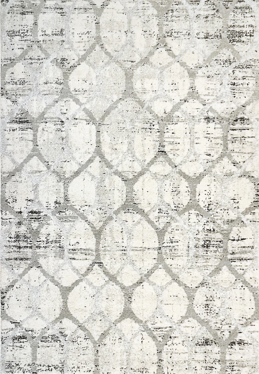 Dynamic Rugs Troya 4603 Grey Ivory Contemporary Machine-Made Rug