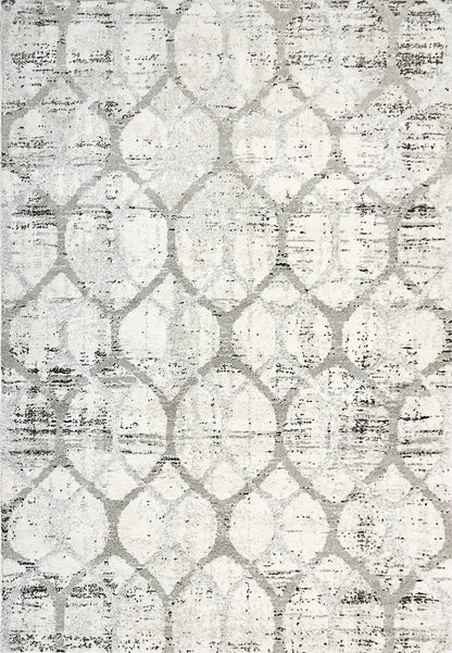 Dynamic Rugs Troya 4603 Grey Ivory Contemporary Machine-Made Rug