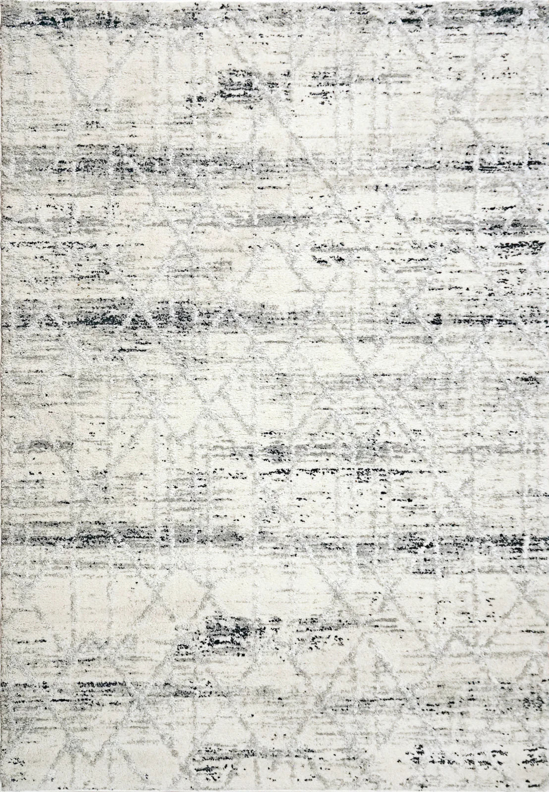 Dynamic Rugs Troya 4604 Grey Ivory Blue Contemporary Machine-Made Rug