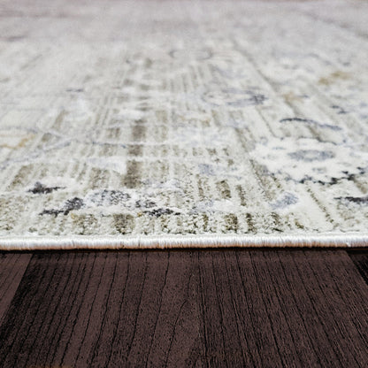 Dynamic Rugs Refine 4635 Taupe Silver Gold Contemporary Machine-Made Rug