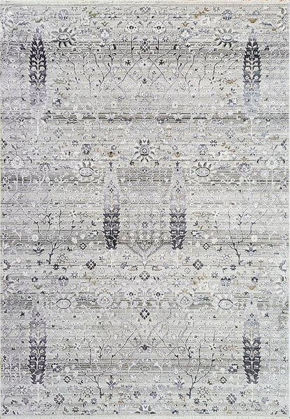 Dynamic Rugs Refine 4635 Taupe Silver Gold Contemporary Machine-Made Rug