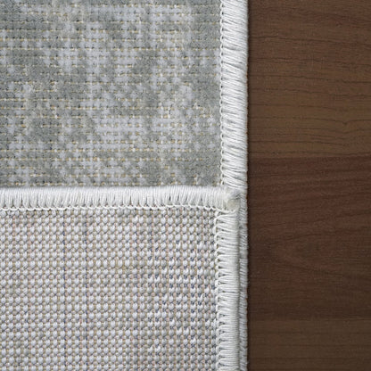 Dynamic Rugs Bristol 5120 Grey Light Blue Contemporary Machine-Made Rug