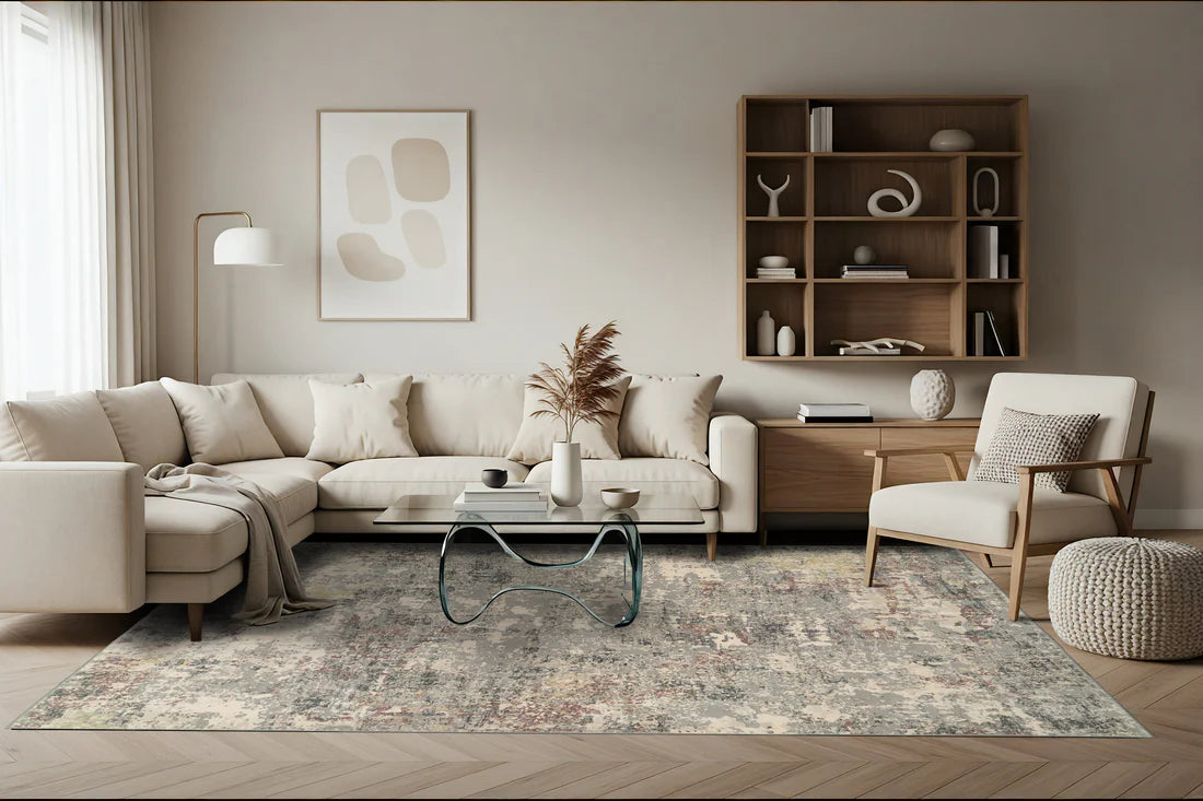 Dynamic Rugs Couture 52016 Grey Contemporary Machine-Made Rug