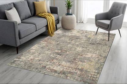 Dynamic Rugs Couture 52016 Grey Contemporary Machine-Made Rug
