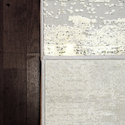 Dynamic Rugs Couture 52019 Ivory Grey Contemporary Machine-Made Rug