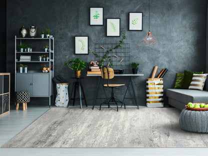 Dynamic Rugs Couture 52019 Ivory Grey Contemporary Machine-Made Rug