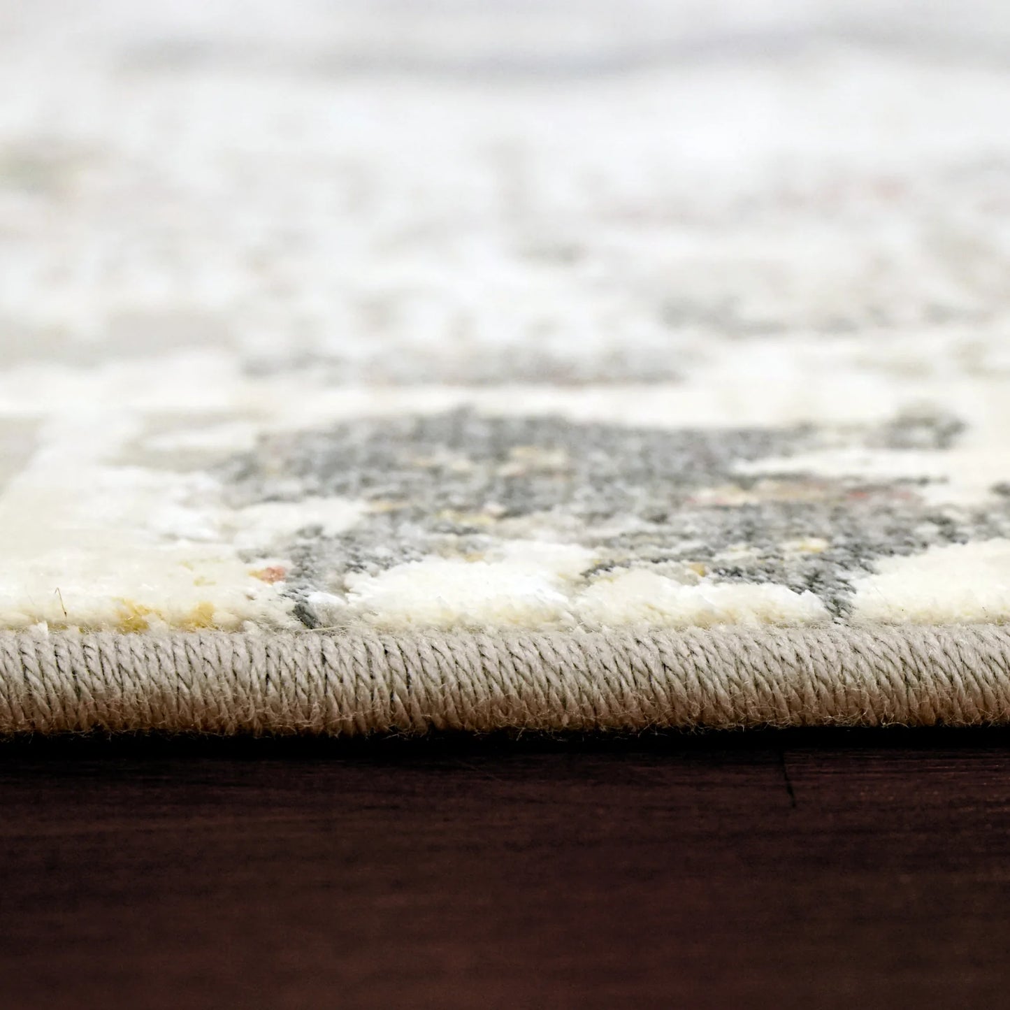 Dynamic Rugs Couture 52023 Grey Blue Contemporary Machine-Made Rug