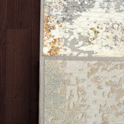 Dynamic Rugs Couture 52023 Grey Blue Contemporary Machine-Made Rug