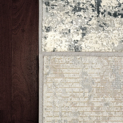 Dynamic Rugs Couture 52029 Ivory Grey Contemporary Machine-Made Rug