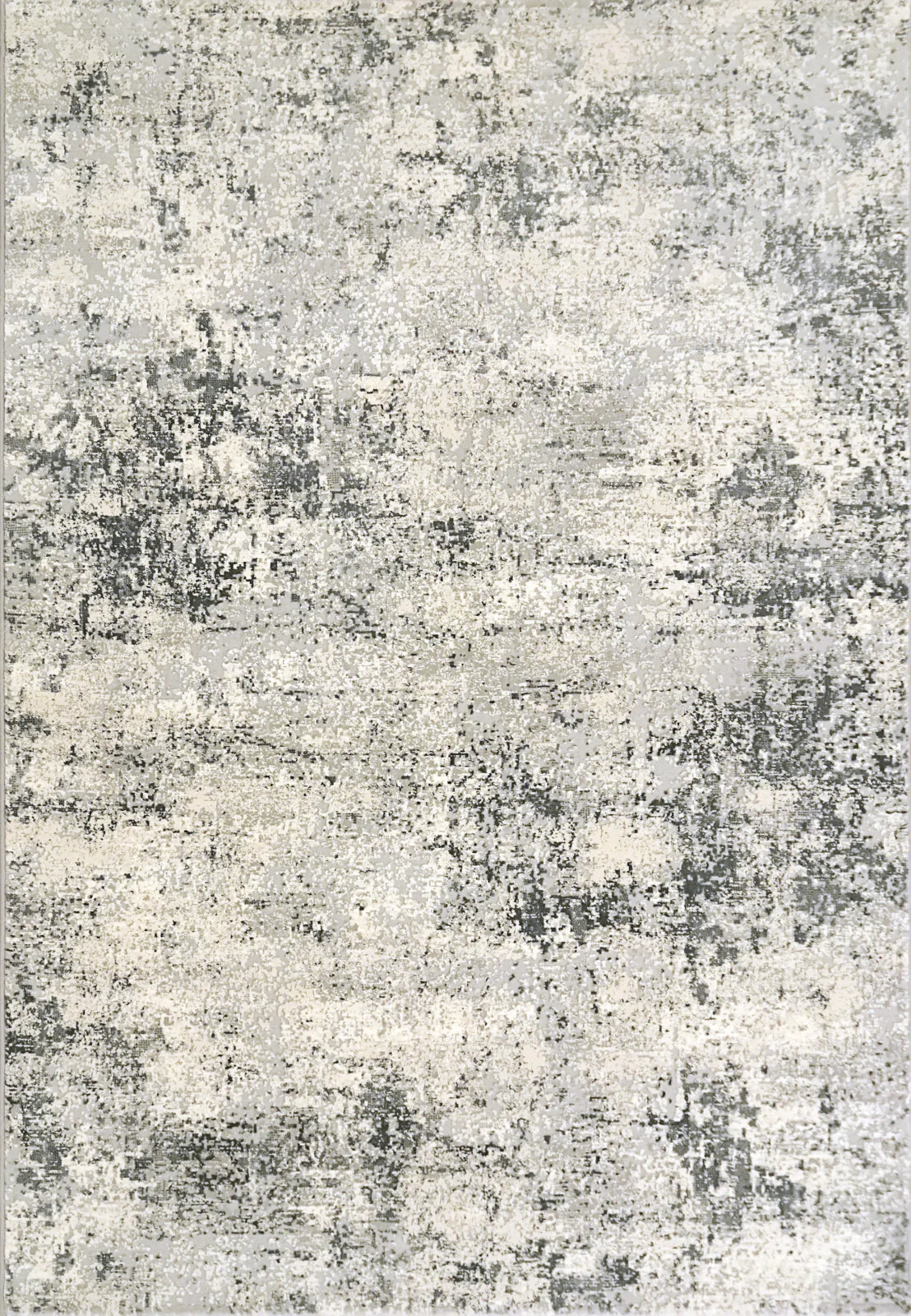 Dynamic Rug Ivory Dynamic Rugs Couture 52029 Ivory Grey Contemporary Machine-Made Rug |ADR