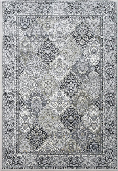 Dynamic Rugs Ancient Garden 57008 Cream Grey Traditional Machine-Made Rug
