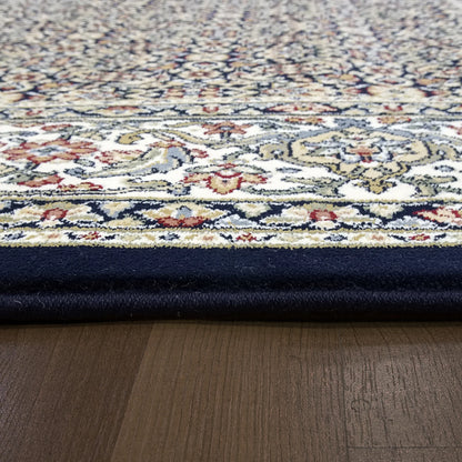 Dynamic Rugs Ancient Garden 57011 Navy Traditional Machine-Made Rug