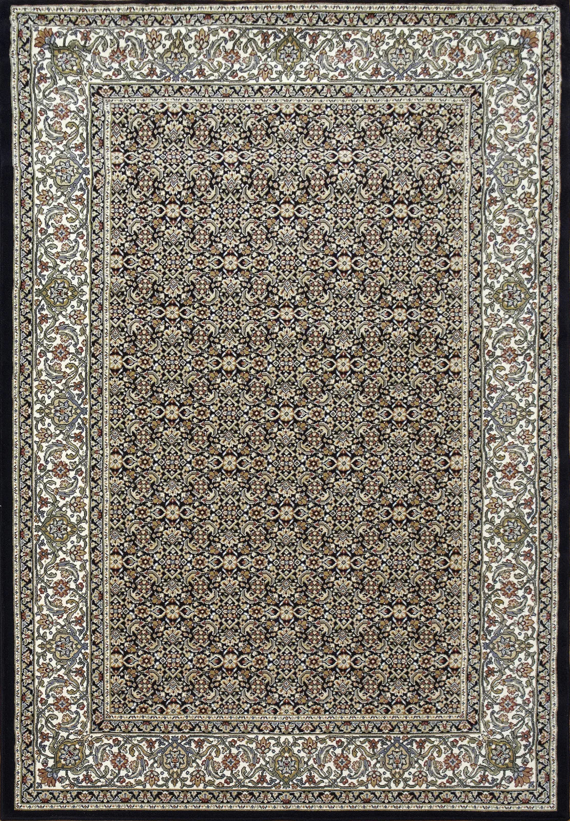 Dynamic Rugs Ancient Garden 57011 Navy Traditional Machine-Made Rug ...
