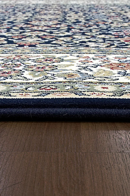 Dynamic Rugs Ancient Garden 57078 Blue Ivory Traditional Machine-Made Rug