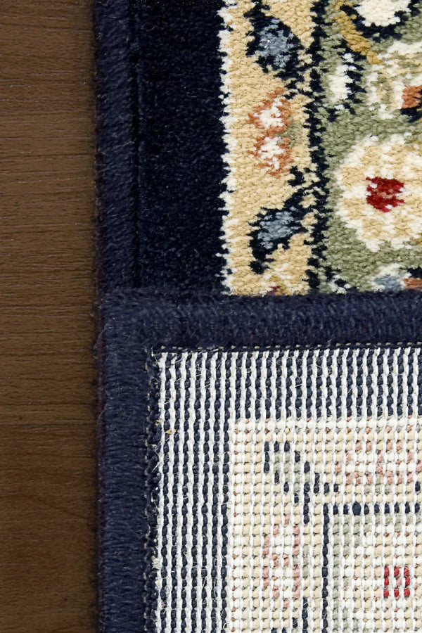 Dynamic Rugs Ancient Garden 57078 Blue Ivory Traditional Machine-Made Rug