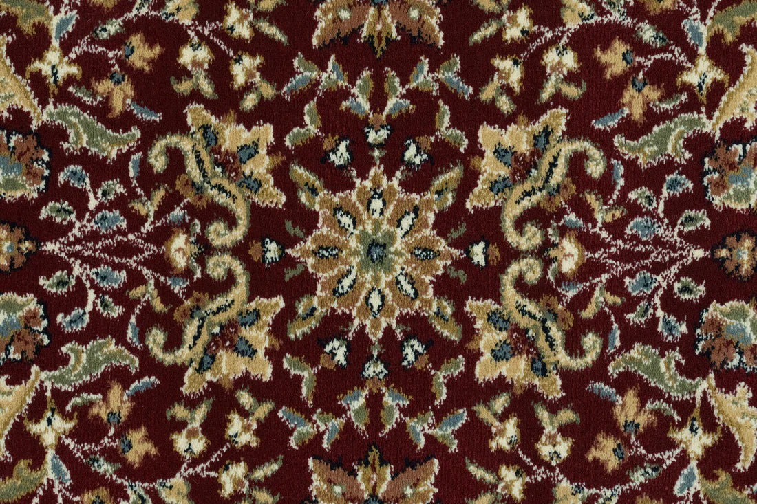 Dynamic Rugs Ancient Garden 57078 Red Ivory Traditional Machine-Made Rug