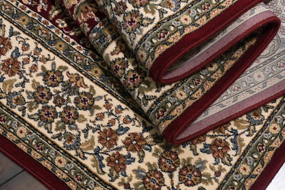 Dynamic Rugs Ancient Garden 57078 Red Ivory Traditional Machine-Made Rug