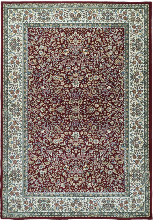 Dynamic Rugs Ancient Garden 57078 Red Ivory Traditional Machine-Made Rug