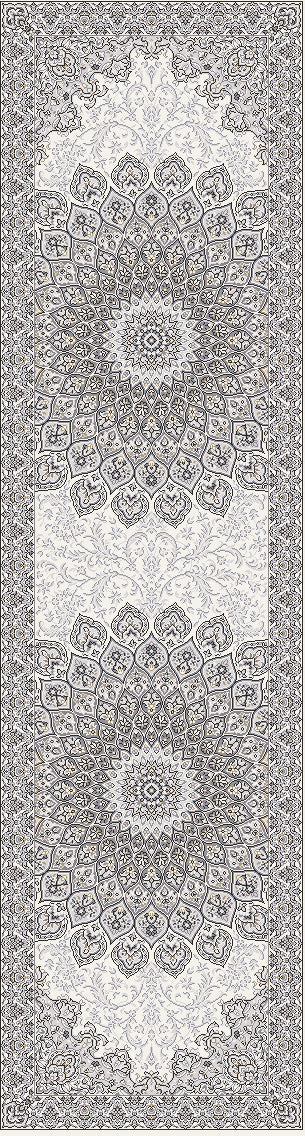 Dynamic Rugs Ancient Garden 57090 Cream Grey Traditional Machine-Made Rug