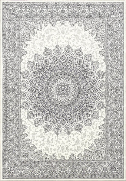 Dynamic Rugs Ancient Garden 57090 Cream Grey Traditional Machine-Made Rug