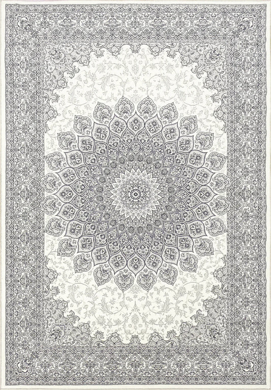 Dynamic Rugs Ancient Garden 57090 Cream Grey Traditional Machine-Made Rug