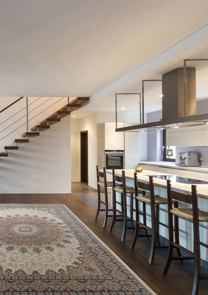 Dynamic Rugs Ancient Garden 57090 Ivory Traditional Machine-Made Rug