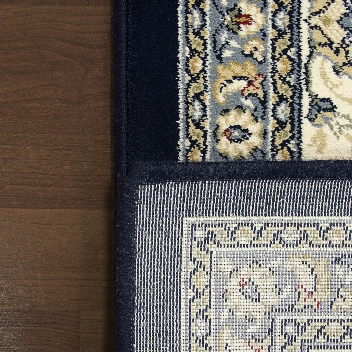 Dynamic Rugs Ancient Garden 57120 Blue Ivory Traditional Machine-Made Rug