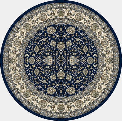 Dynamic Rugs Ancient Garden 57120 Blue Ivory Traditional Machine-Made Rug