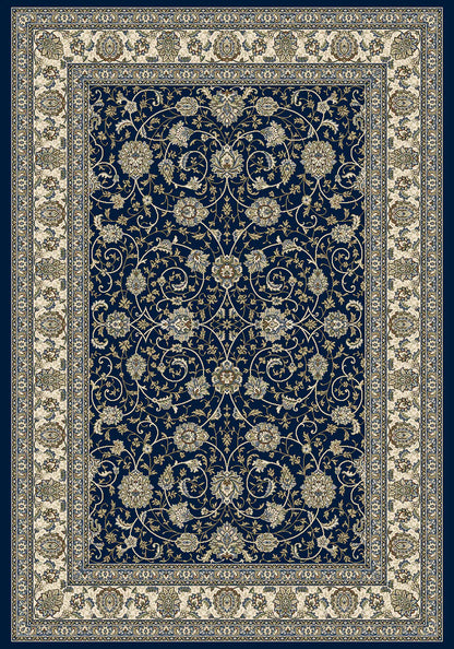 Dynamic Rugs Ancient Garden 57120 Blue Ivory Traditional Machine-Made Rug