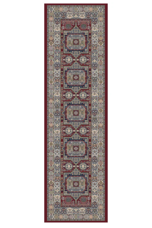 Dynamic Rugs Ancient Garden 57147 Red Traditional Machine-Made Rug